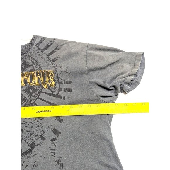 Rolling Stone Collection Shirt Mens Extra Large XL Gray Guitar Art Spell Out - Picture 9 of 11